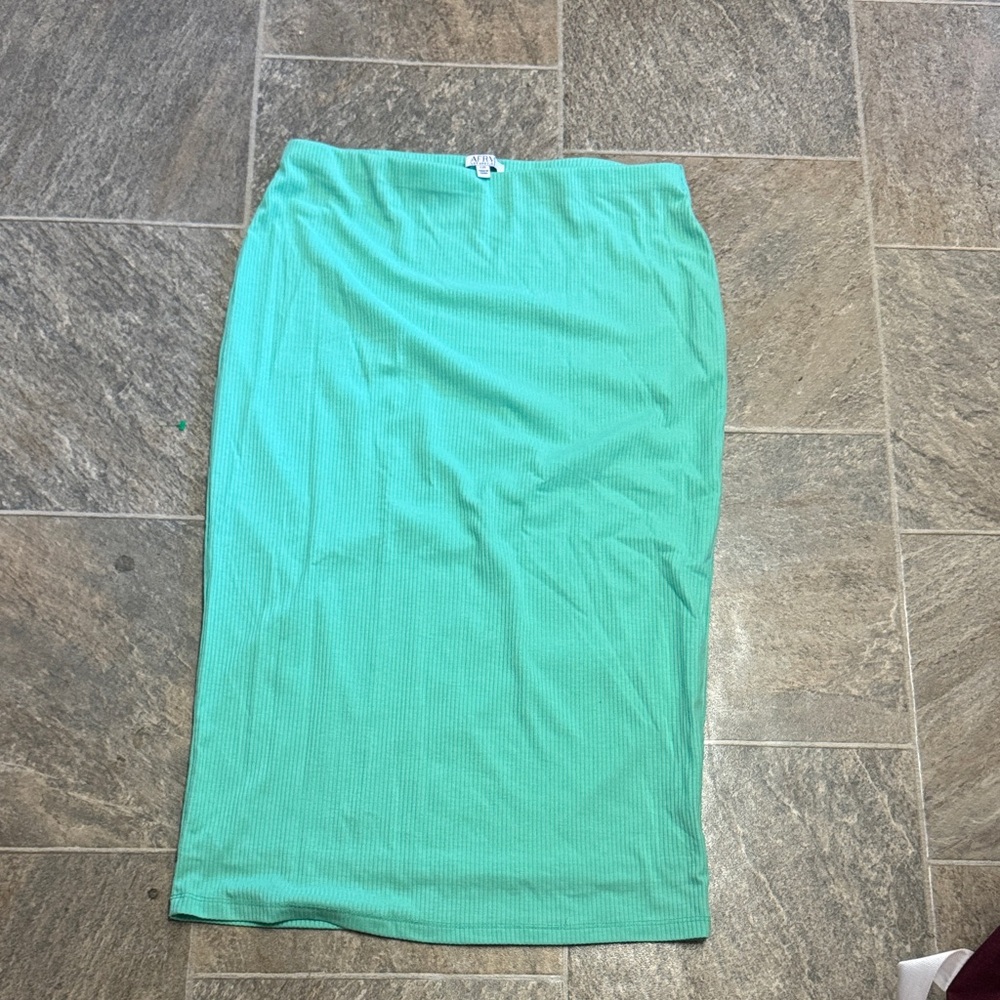 AFRM Aqua Pencil Skirt